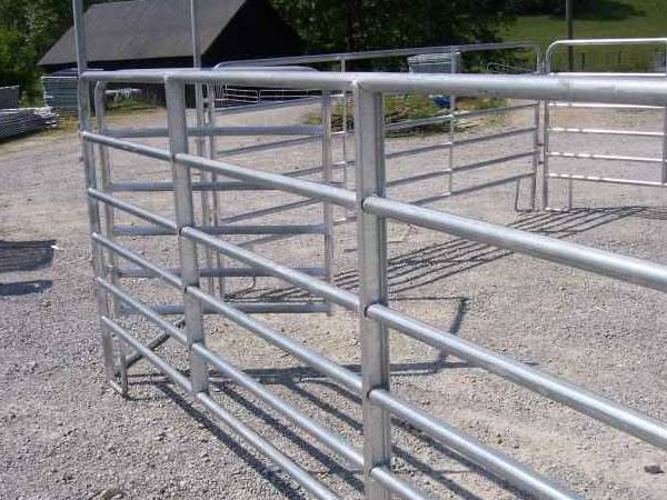 Steel corral panels