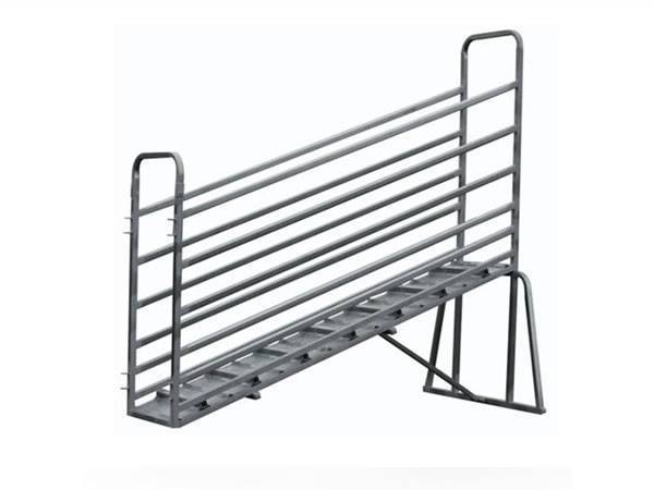 A cattle ramp on the white background.
